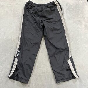 Vintage Nike Track Pants Mens XL Lined Baggy Black Windbreaker Retro Y2K